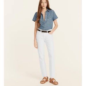 J. Crew Adult 27T 9 Inch Vintage Slim Straight Cotton Pants Women's NWT BF520